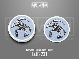 Kitsworld SAV Sticker - Luftwaffe Fighter Units - I./JG 231 